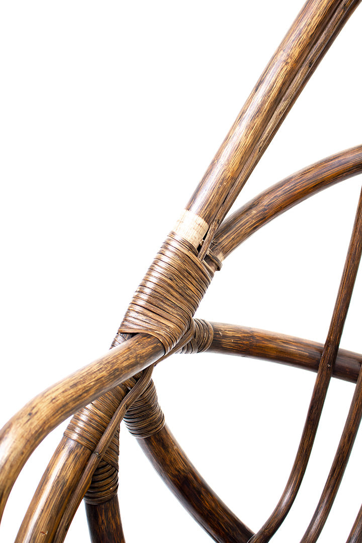 Jaren 70 rotan fauteuil