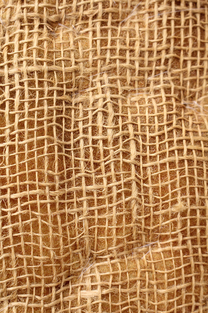 Jaren 70 wandkleed warme kleuren gevlochten met veel textuur