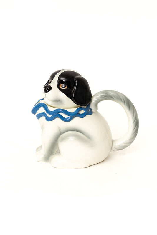 Jaren 80 theepot in de vorm van een hond Bob Hersey Engeland