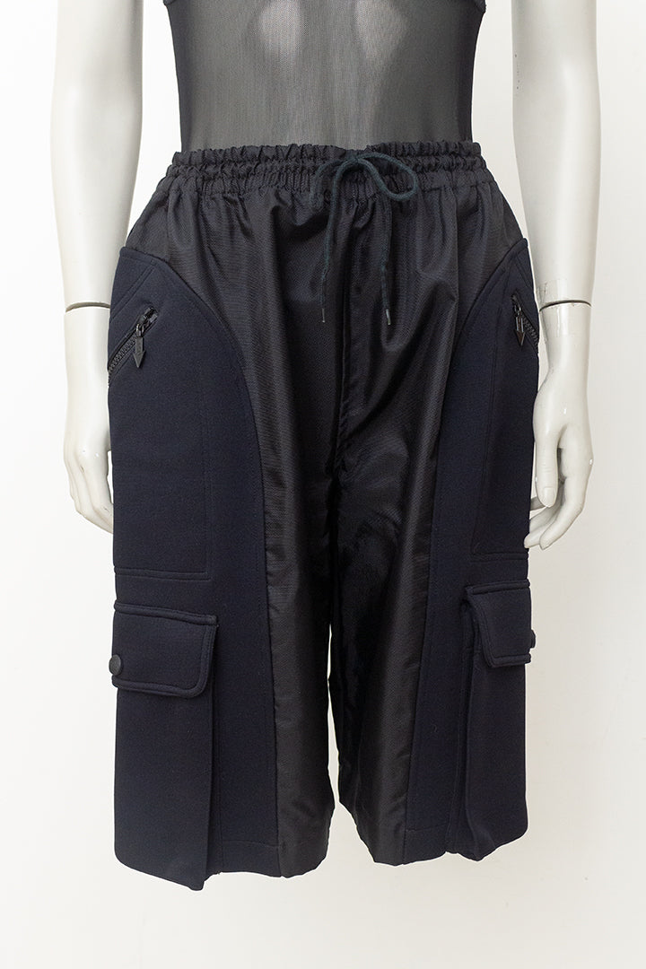 Jaren 90 zwarte korte broek cargo scuba Jean Paul Gaultier