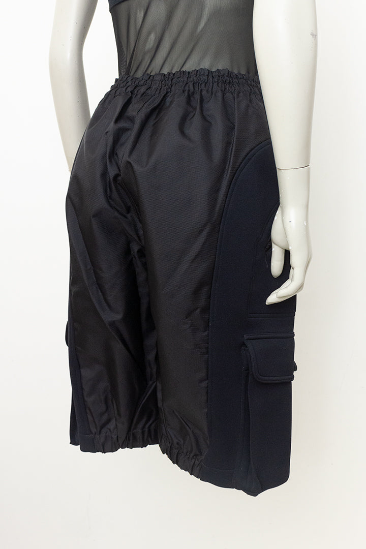 Jaren 90 zwarte korte broek cargo scuba Jean Paul Gaultier