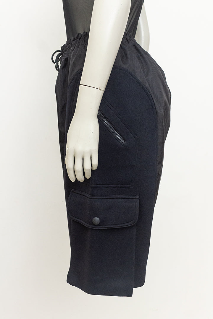 Jaren 90 zwarte korte broek cargo scuba Jean Paul Gaultier