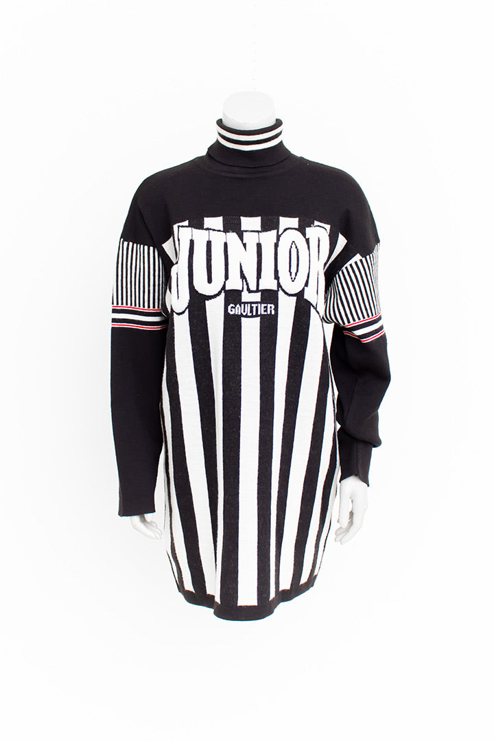 Jean Paul Gaultier Junior gebreide jaren 90 logo trui
