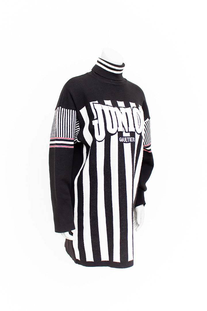 Jean Paul Gaultier Junior gebreide jaren 90 logo trui