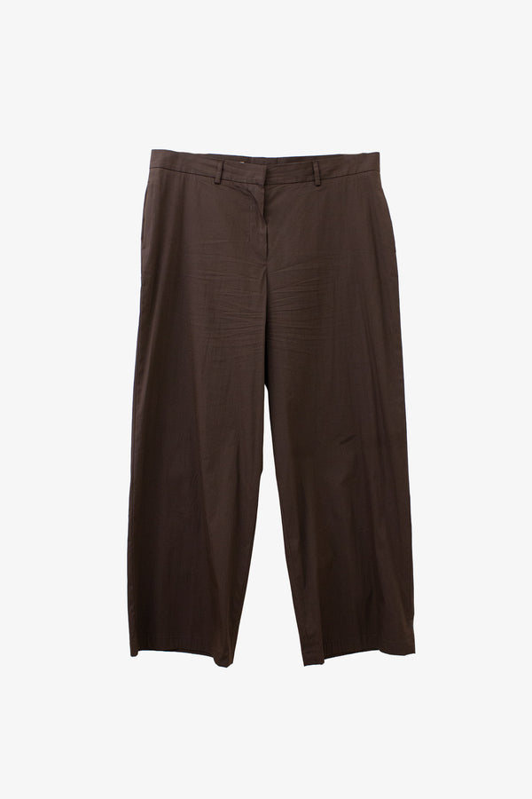Jil Sander bruine pantalon in Japandi style 