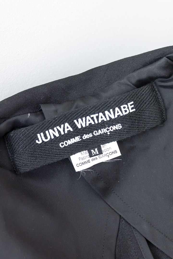 Junya Watanabe zwarte shaped blazer Comme des Garçons 2006