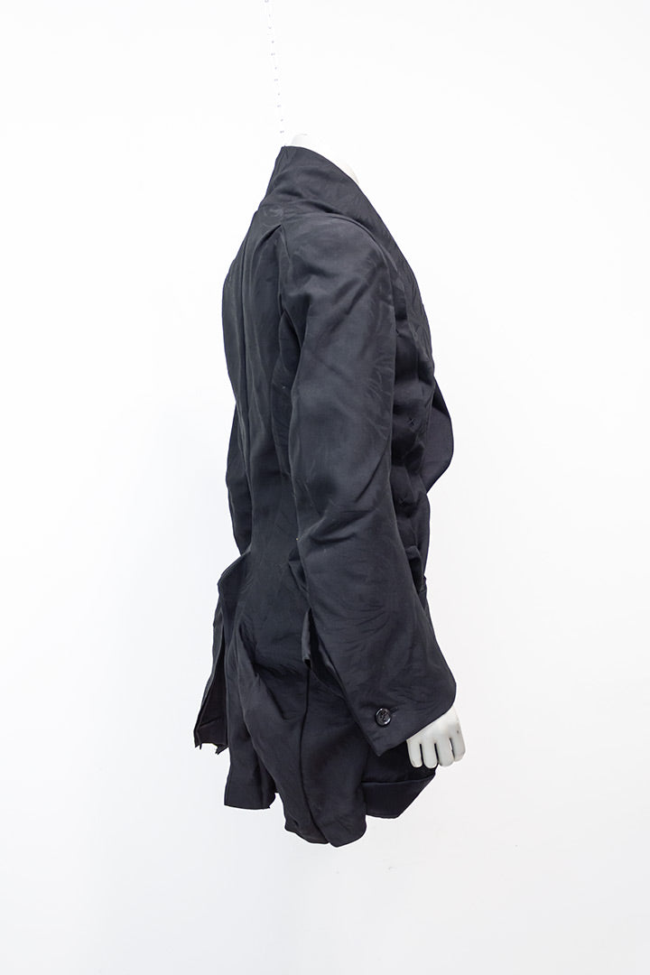 Junya Watanabe zwarte shaped blazer Comme des Garçons 2006