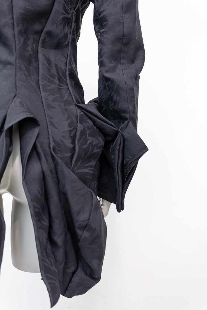 Junya Watanabe zwarte shaped blazer Comme des Garçons 2006