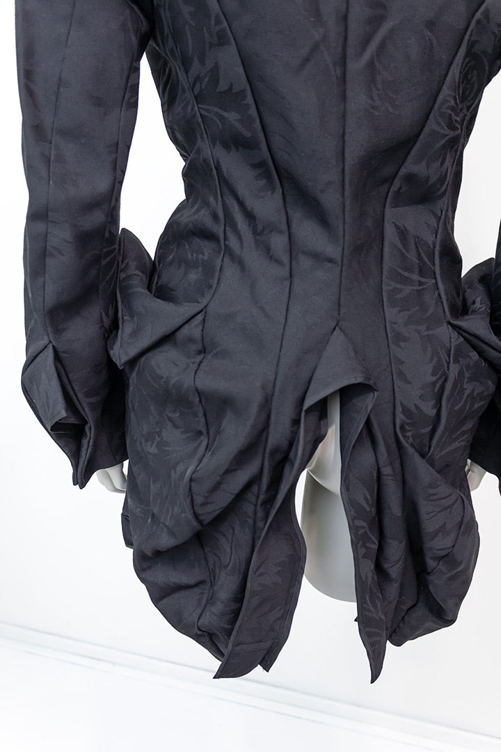 Junya Watanabe zwarte shaped blazer Comme des Garçons 2006