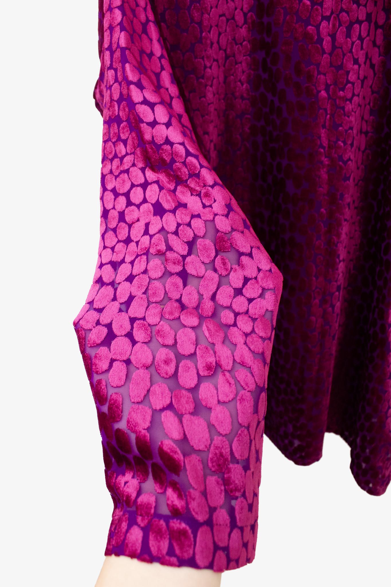Junya Watanabe x Comme des Garçons AD2012 sheer flock print longsleeve