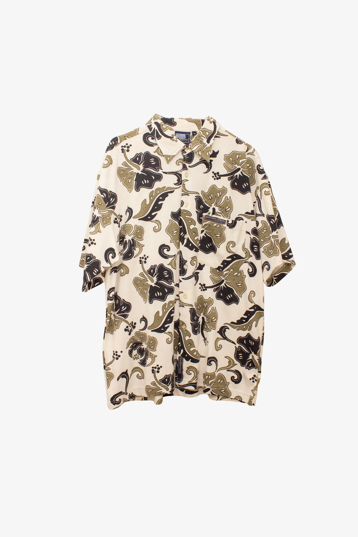 Katoenen deadstock Y2K Hot Buttered hawaii blouse