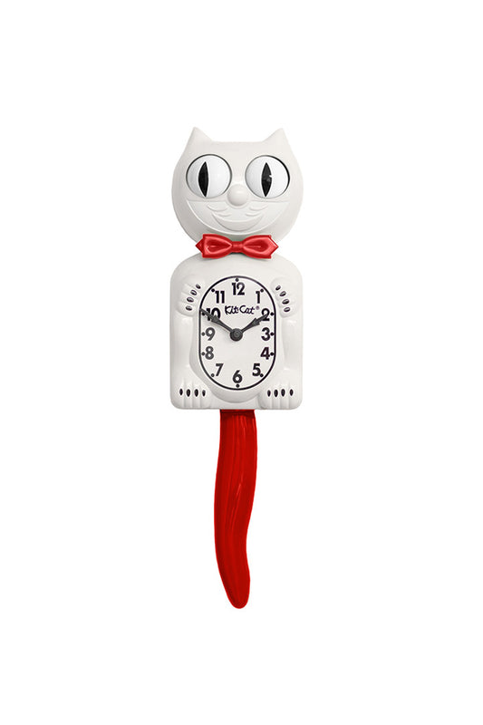 Kit-Cat Candy Cane Red kattenklok wit met rode staart en strik