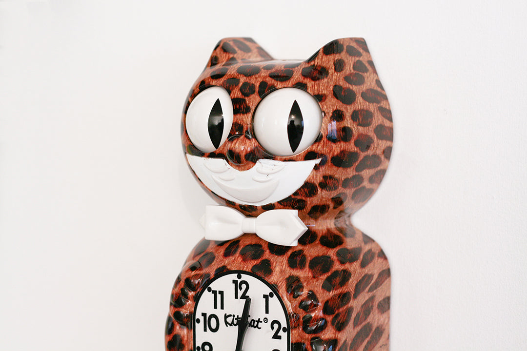 Kit-Cat Klock Cheetah jachtluipaard klok