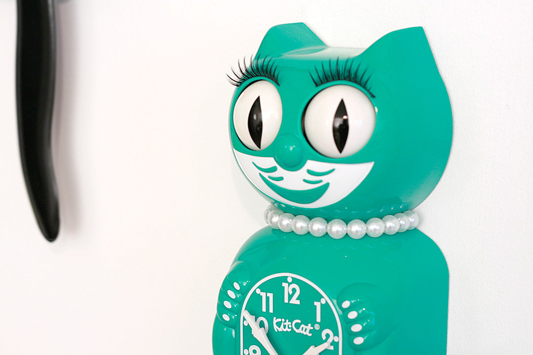 Kit Cat Klock Green Beauty groene klok