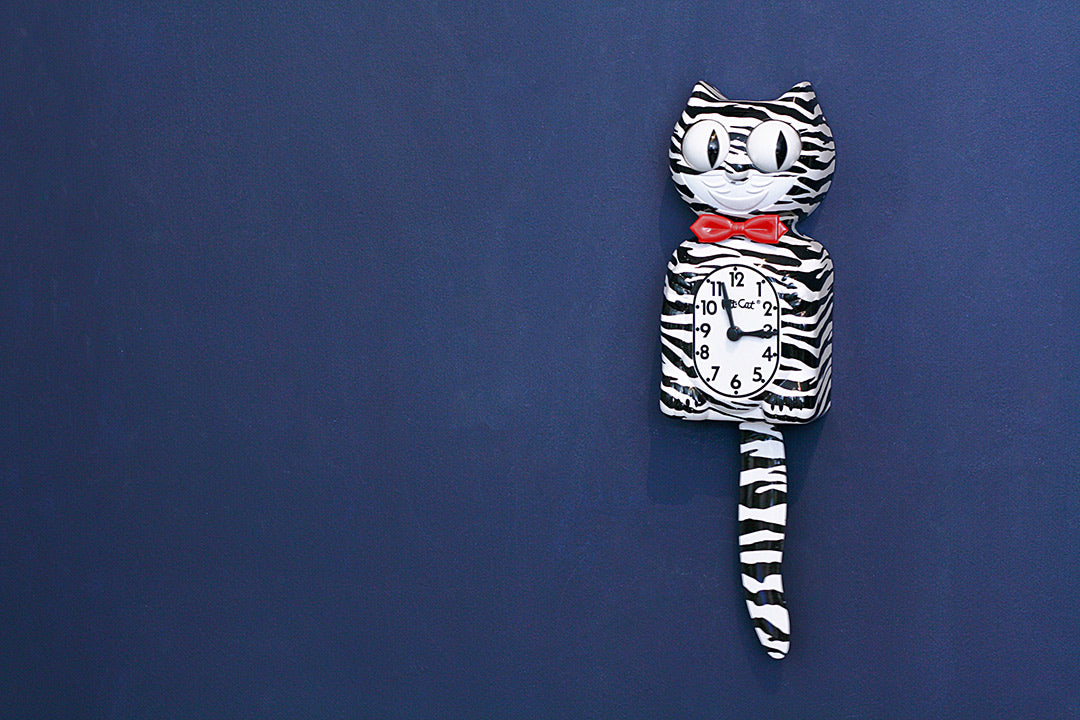 Kit Cat Klock Zebra klok