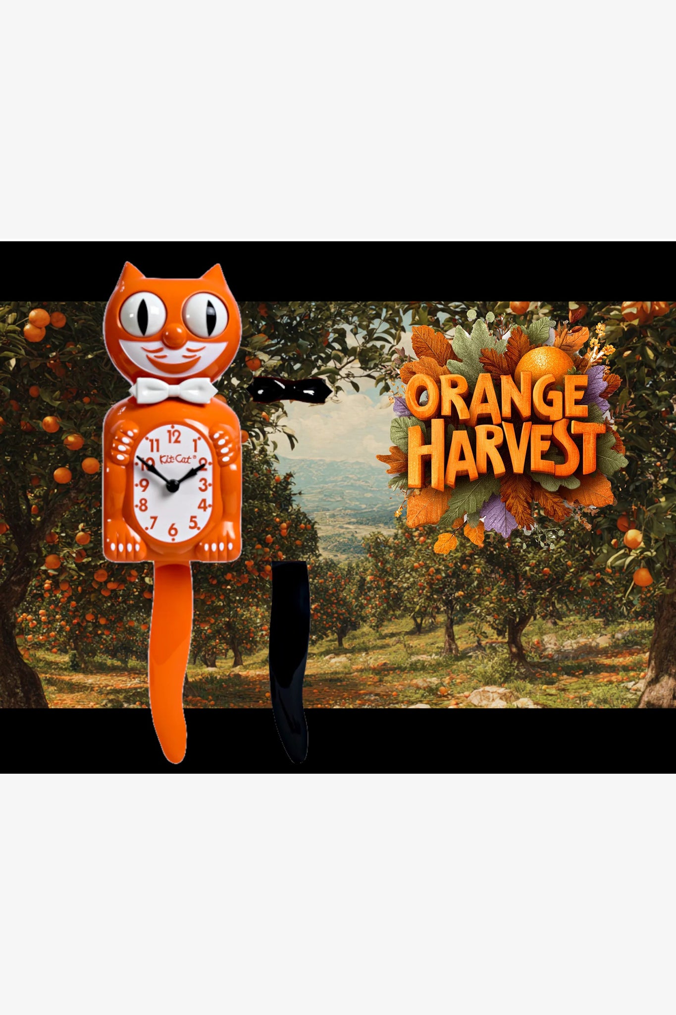 Kit-Cat Klok Orange Harvest
