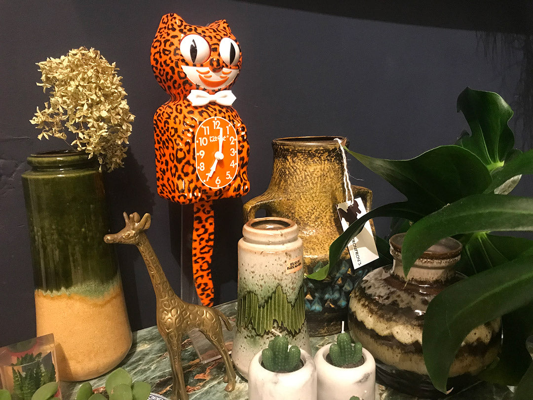 Kit-Cat Leopard luipaard klok