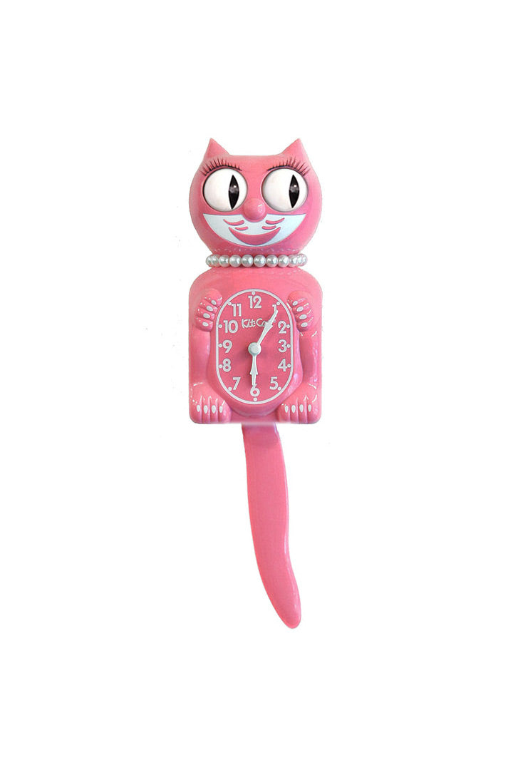 Kit-Cat Lady Strawberry Ice lichtroze klok
