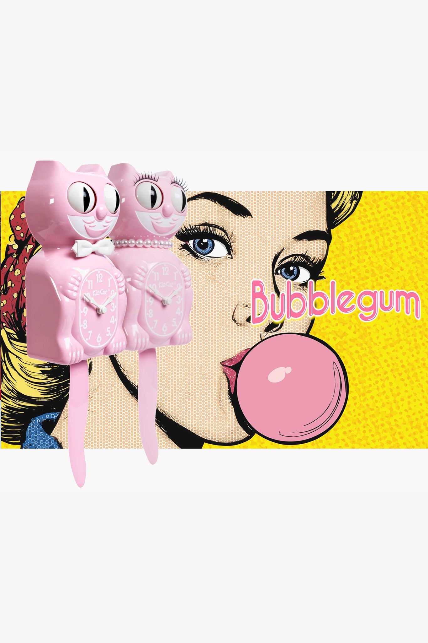 Kit-Cat klok Bubblegum Pink