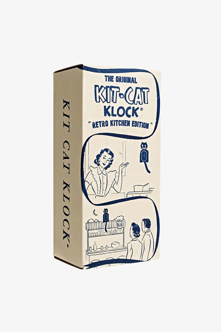 Kit-Cat klok Retro Black Kitchen Edition
