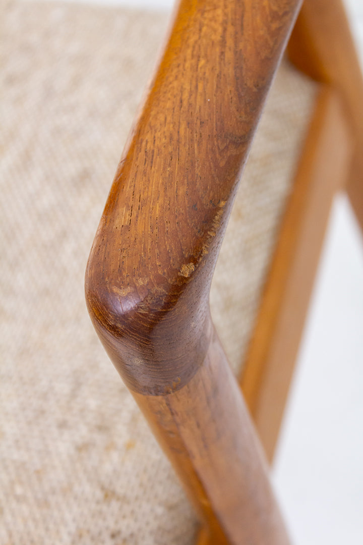 Koefoeds stoel teakhout vintage Deens design