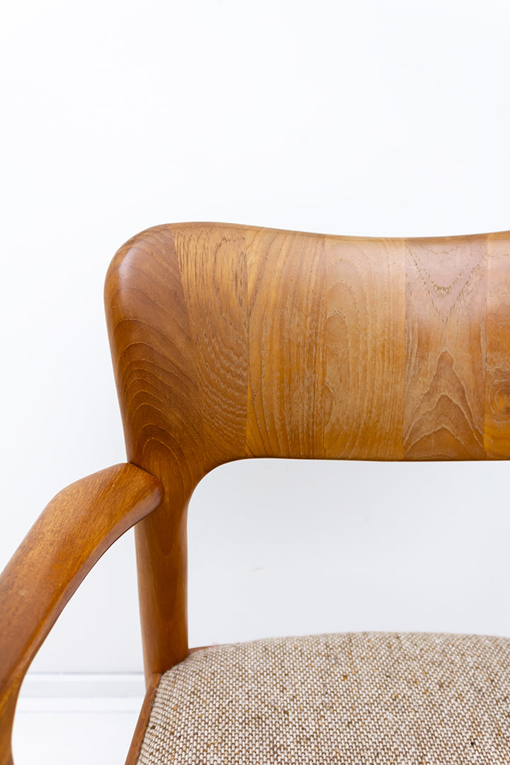Koefoeds stoel teakhout vintage Deens design