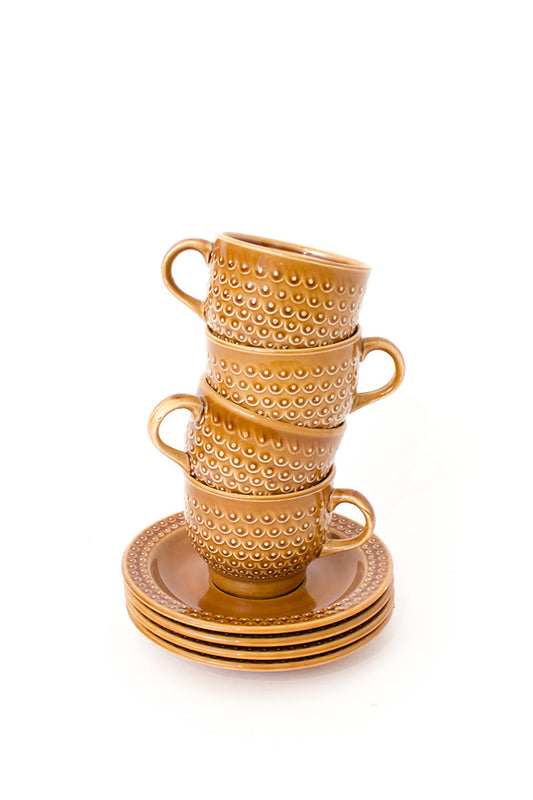 Koffiekop vintage set van 4 stuks Pagnossin Treviso Italy