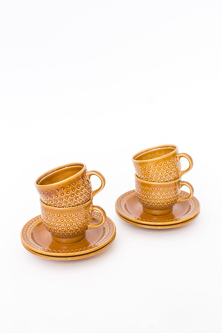 Koffiekop vintage set van 4 stuks Pagnossin Treviso Italy