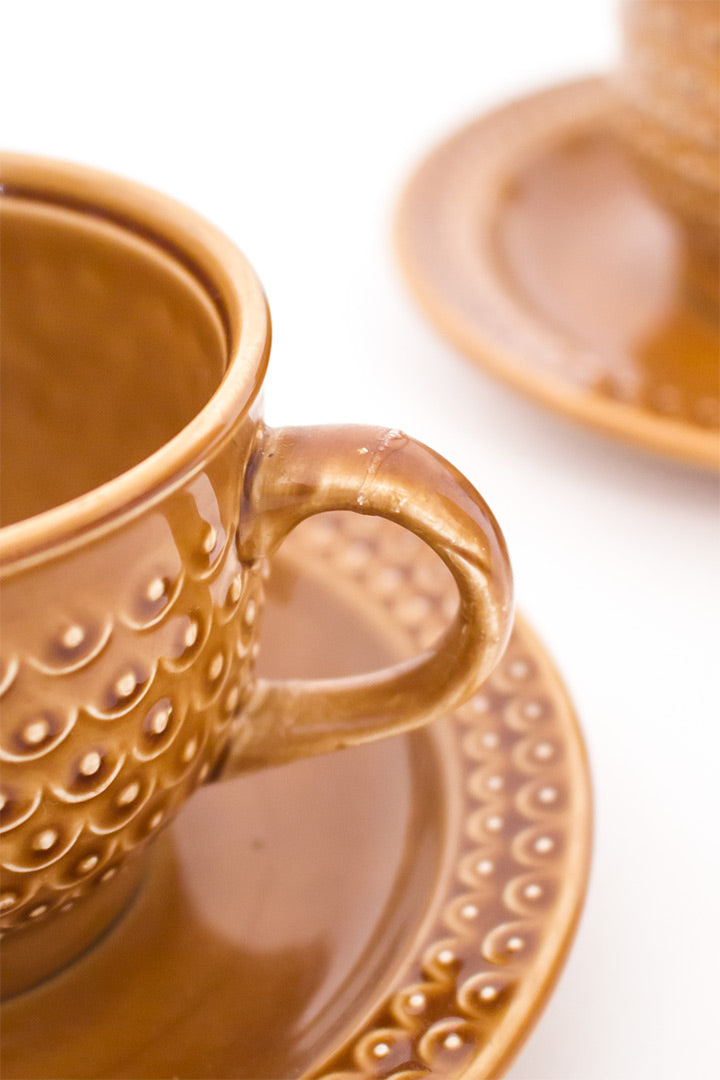 Koffiekop vintage set van 4 stuks Pagnossin Treviso Italy