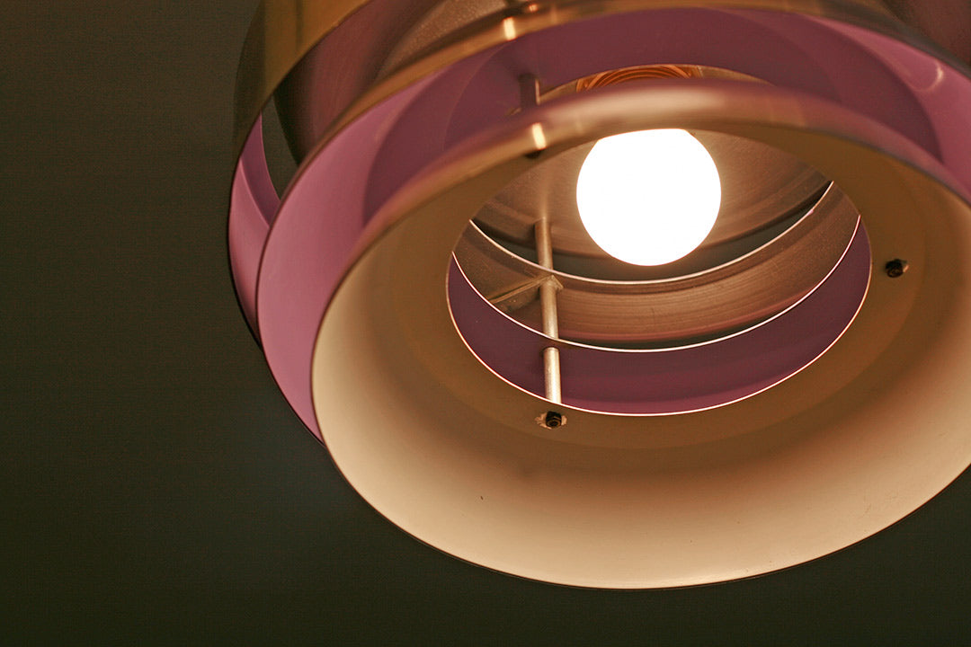 Lakro hanglamp jaren 70 paars