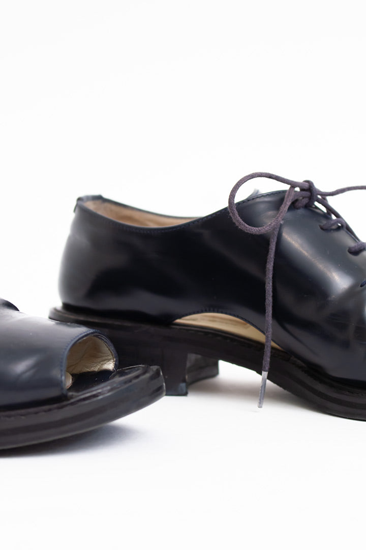 Leren veterschoenen met open neus Dries van Noten maat 37