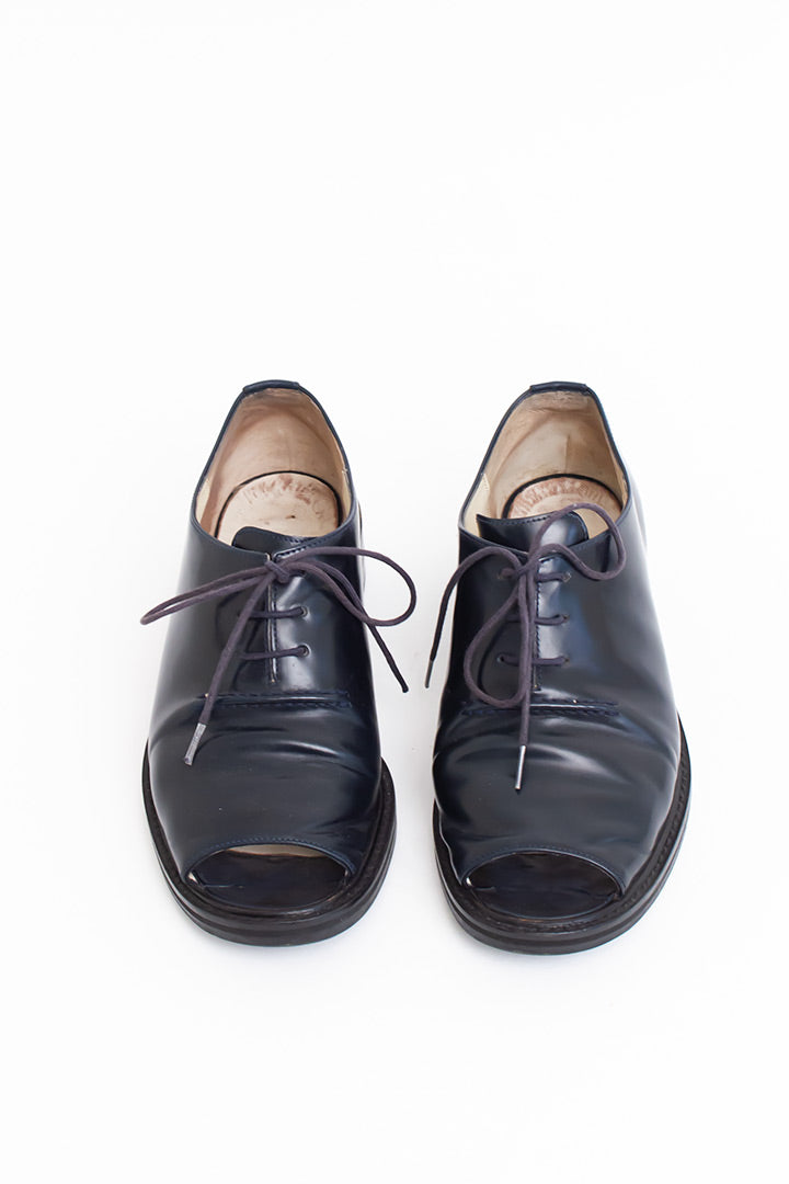 Leren veterschoenen met open neus Dries van Noten maat 37