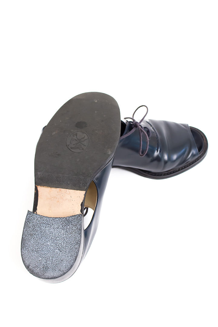 Leren veterschoenen met open neus Dries van Noten maat 37
