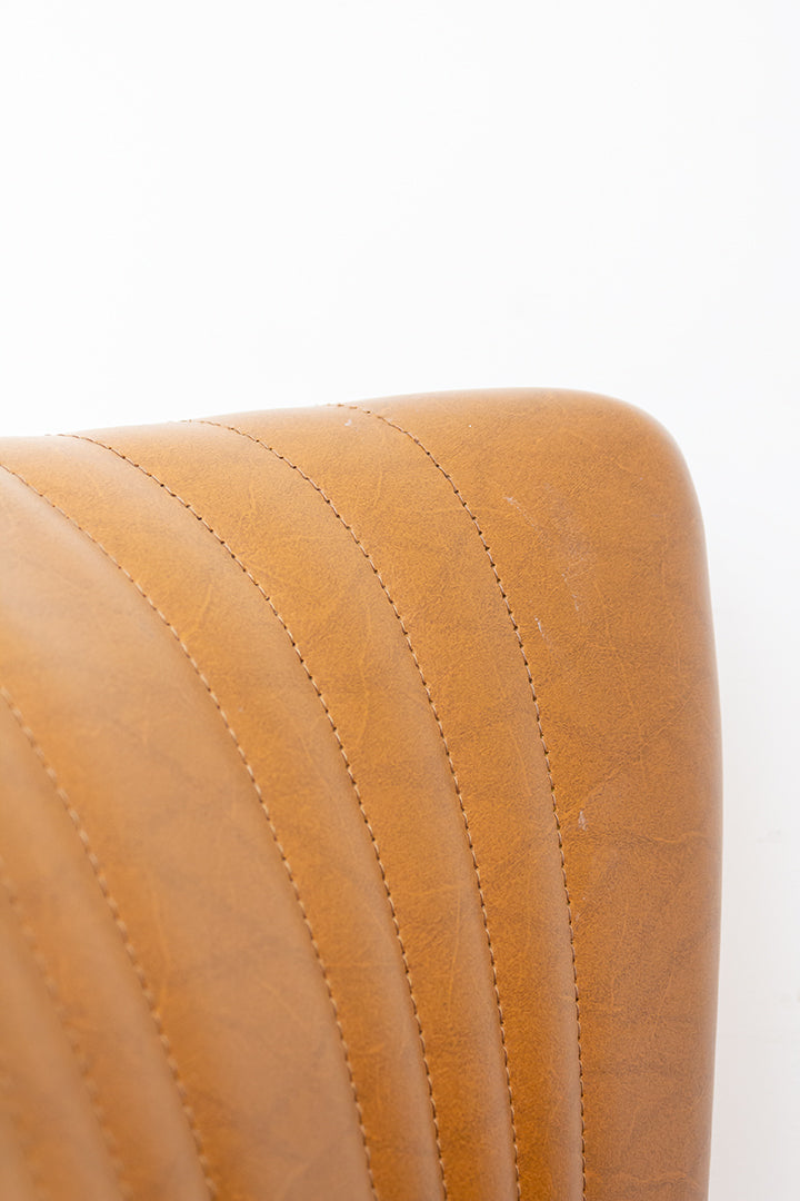 Lichtbruine cocktailstoel Mid-Century jaren 60