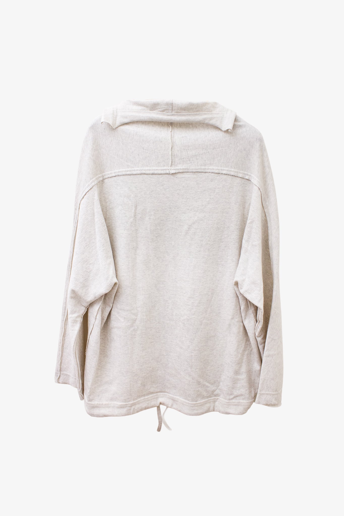 Lichtgrijze Y’s Yohji Yamamoto wijde katoenen longsleeve