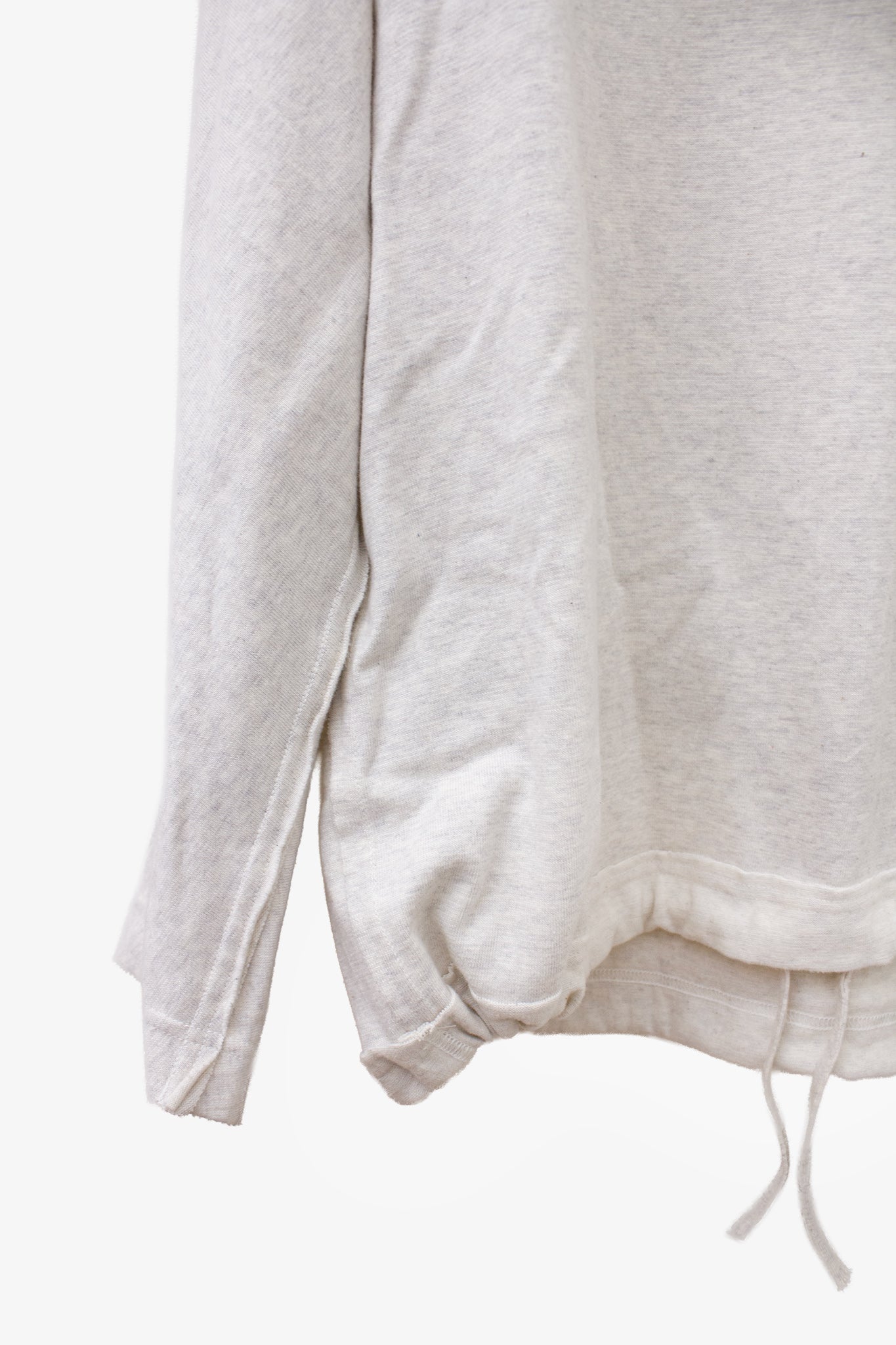 Lichtgrijze Y’s Yohji Yamamoto wijde katoenen longsleeve