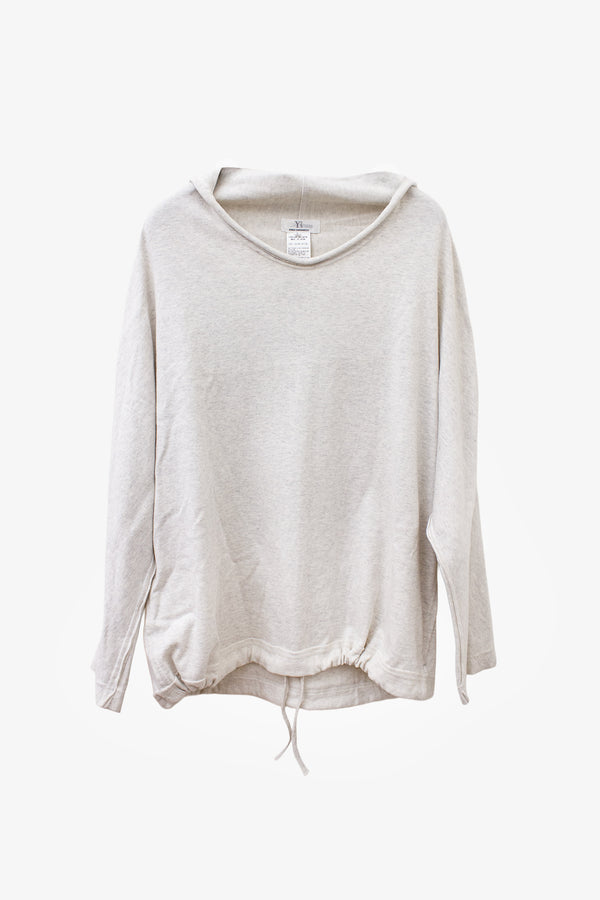 Lichtgrijze Y’s Yohji Yamamoto wijde katoenen longsleeve