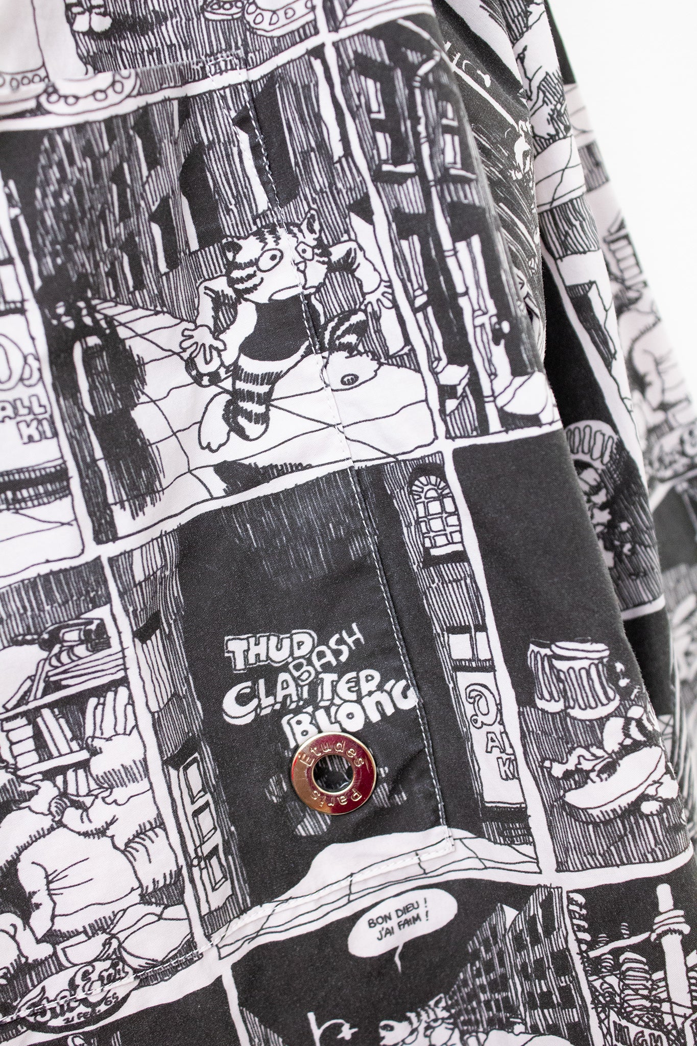 Limited Edition 2018 Fritz the Cat x Etudes Studios zwart witte comic blouse