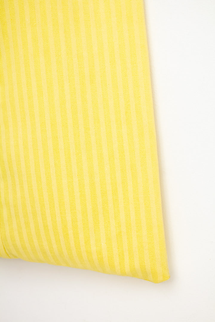Lucy Jellema vintage tas minimalistisch ontwerp - geel katoen