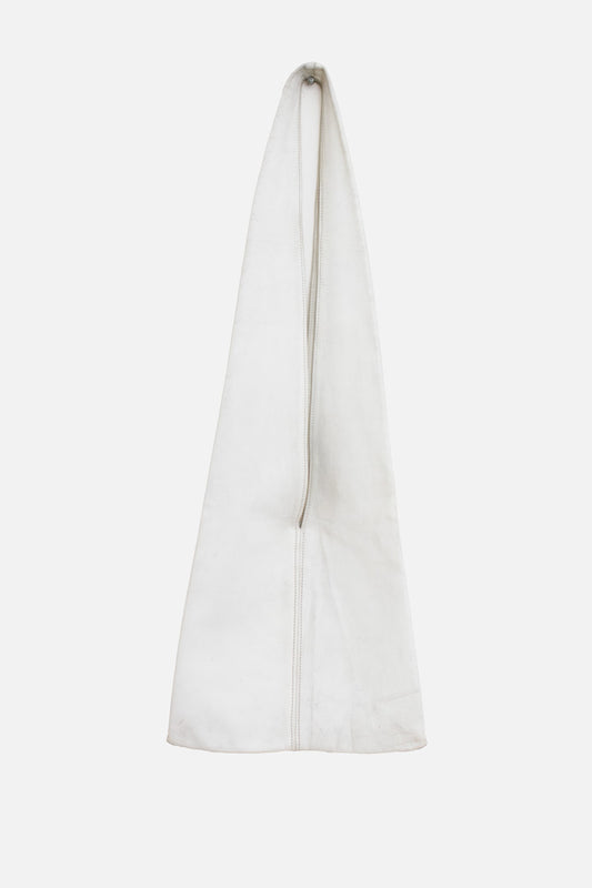 Lucy Jellema vintage tas minimalistisch ontwerp - wit leer