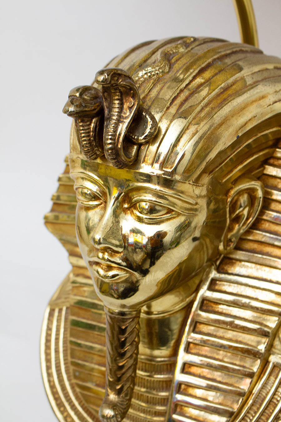  Lusterie DeKnudt Farao 70s tafellamp verguld Noir de Mazy