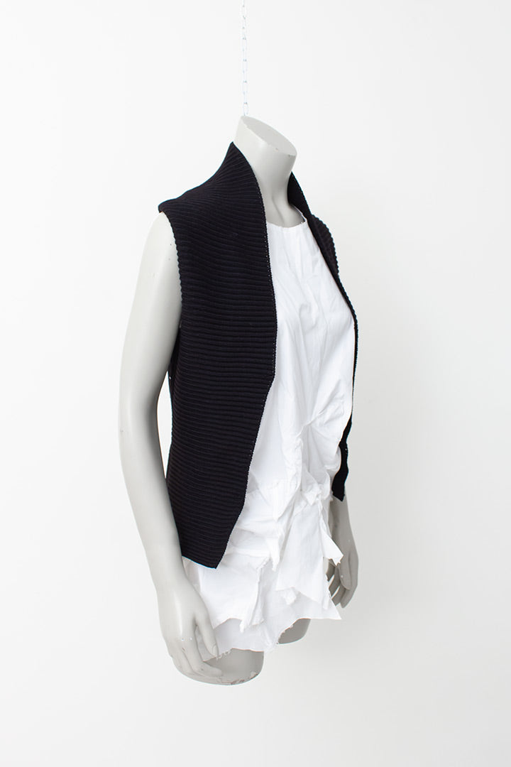 Maison Martin Margiela Modèle Déposé zwart gebreid vest 2004