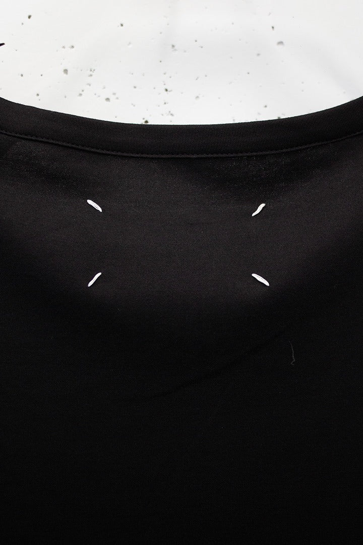 Margiela white label SS10 mouwloze jurk met 3D gepoft detail