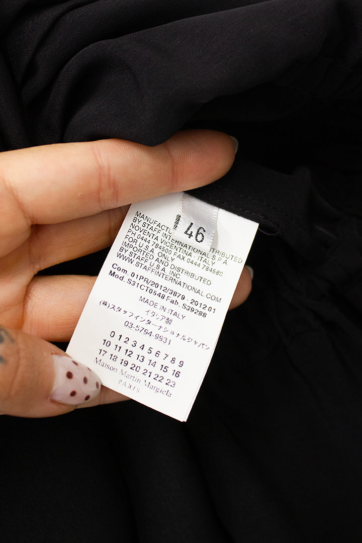 Margiela line 1 toga-look luchtig vallende jurk (op meerdere manieren te dragen)