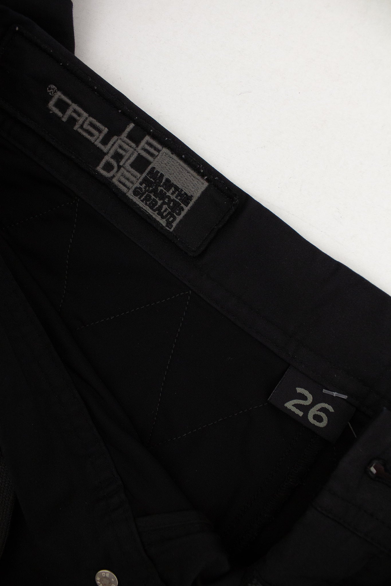 Marithé + François Girbaud zwarte katoenen capri broek