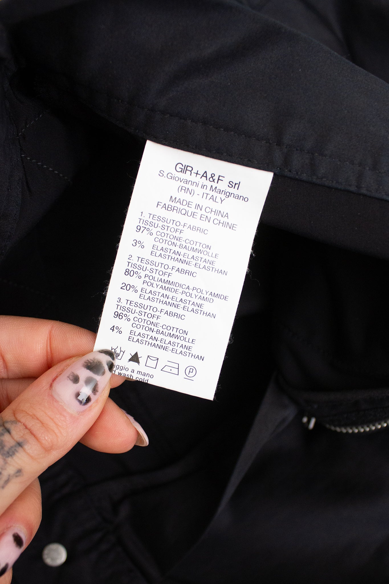 Marithé + François Girbaud zwarte katoenen capri broek