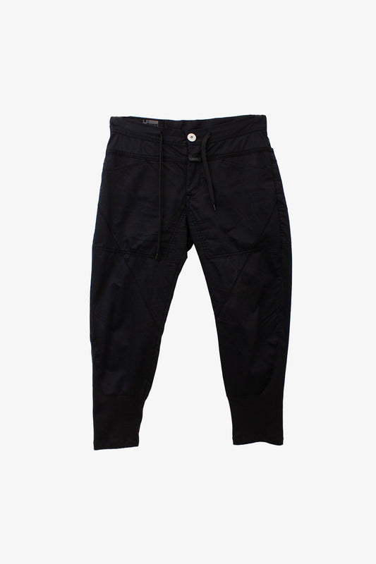 Marithé + François Girbaud zwarte katoenen capri broek