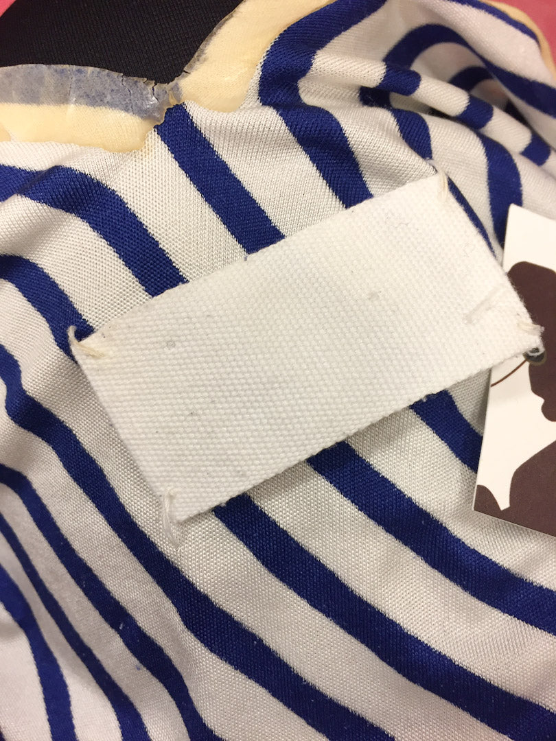 Martin Margiela gestreepte zijde cirkel top