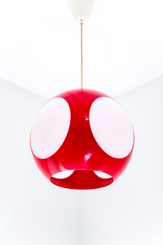 Massive Luigi Colani lamp Space Age Rood