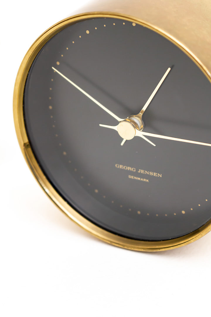 Messing wandklok en barometer Georg Jensen Denmark